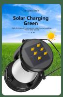 Lámpara De Camping Recargable USB Portátil Con Carga Solar 3000-5000K Dimmer Sin Etapas Luz Para Tents Material ABS Fuente De Luz LED - details 4
