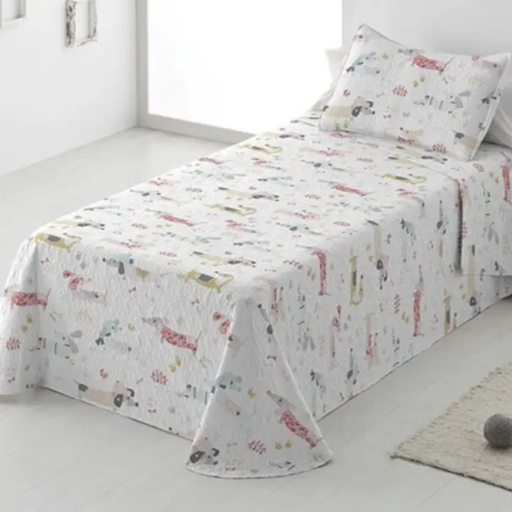 Burrito Blanco - Colcha Bouti Infantil Avionetas y Globos - 180x270 Cm - Incluye Funda de Cojín - 1