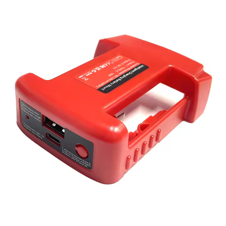 Adaptador De Batería Para Milwaukee 18V Con Cargador USB Y Tipo-C PD Fuente De Alimentación Compatible Con Batería Milwaukee 18V Accesorio De Herramienta Eléctrica - 1