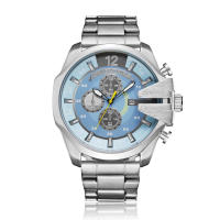 Reloj De Pulsera De Cuarzo Para Hombre CAGARNY Original Grande 6839 Moda Casual Impermeable Con Fecha Acero Inoxidable Resistente Al Shock - details 6