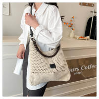 Bolso de paja, bolso tejido, bolso tote de mujer vintage imitación de caña, bolso de hombro y bandolera de diseño minoritario y moderno para mujer - details 16