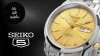 Seiko Watches Reloj Automático Unisex Seiko 5 SNKK13J1 - Hecho en Japón - 37mm - 30m WR - Acero - details 3