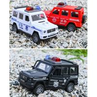 Coche De Juguete Miniatura Simulación De Escena De Lucha Contra Incendios Con Retroceso Para Niños Vehículo Policial Y Ambulancia De Mano Regalo Para Niños Hombres - details 1