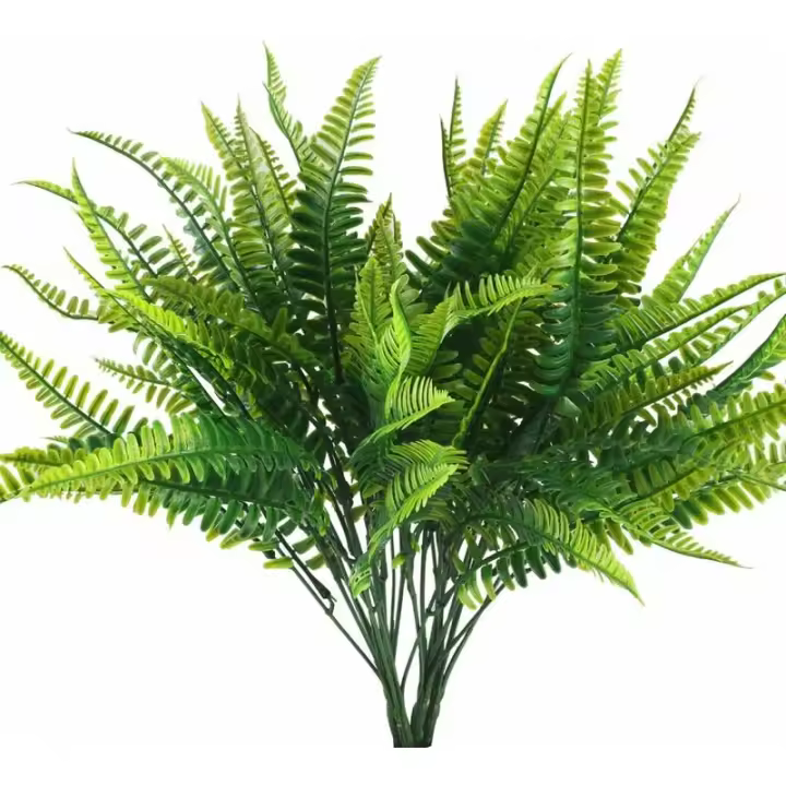 piezas Plantas Artificiales Helecho Plantas Artificiales Plantas de Plástico Exterior Impermeable Plantas Verdes Decoración para Balcón Jardín Oficina Interior Maceta Decoración de Boda Girasol - 1