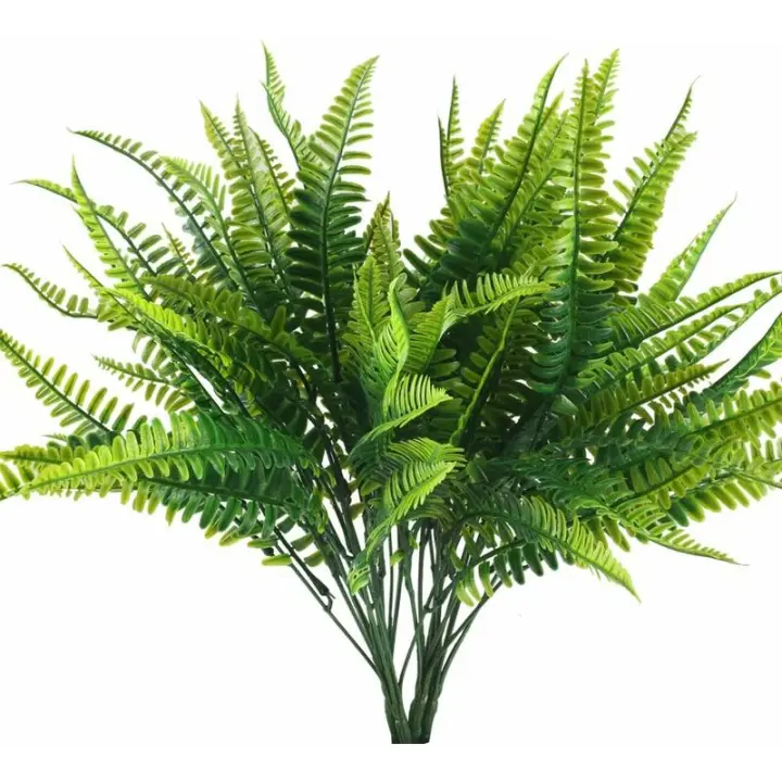 piezas Plantas Artificiales Helecho Plantas Artificiales Plantas de Plástico Exterior Impermeable Plantas Verdes Decoración para Balcón Jardín Oficina Interior Maceta Decoración de Boda Girasol - 1