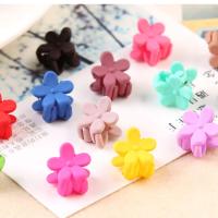 50 pinzas para el pelo con forma de Flor de 0,51 pulgadas, minipinzas de plástico para el pelo, horquillas - details 0