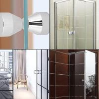 2 manijas para puerta de ducha, de aleación de aluminio plateado, para puertas de ducha y vidrio. - details 3