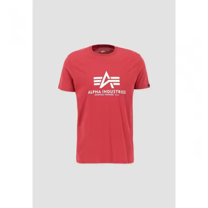 Camiseta de Manga Corta 100501 Basic, Marca Alpha Industries, Variedad de color y talla, Para Hombre - 1