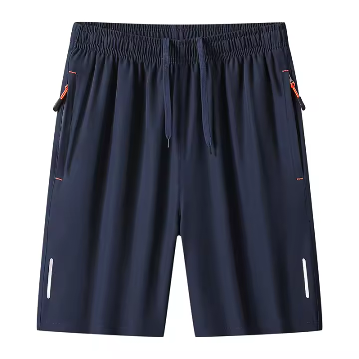 Shorts De Verano Para Correr Deportivos Para Hombre Shorts De Playa De Seda Helada Cómodos Con Cintura Elástica Short De Baloncesto De Sportswear - 1