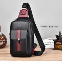 Bolsa De Hombro Para Hombre En Cuero Multi-funcional Deportiva Impermeable Para Correr Y Entrenar Bolsa Mensajera De Viaje Cruzable - details 11