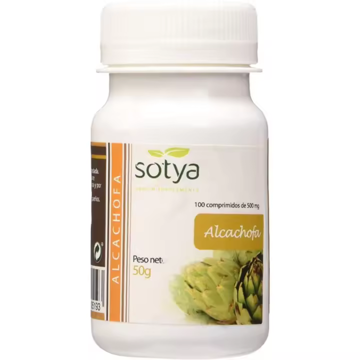 Sotya Alcachofa 500mg 100 Comprimidos para Salud Hepática y Reducción de Colesterol - 1