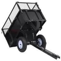 vidaXL Carro remolque inclinable de cortacésped carga de 150 kg - details 4