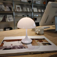 Lámpara De Mesa LED Táctil Recargable Luz Nocturna Para Escritorio Iluminación De Lectura Sin Cable Para Decoración De Habitación Restaurante Hotel Bar - details 5
