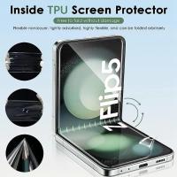 Protector De Pantalla Para Samsung Galaxy Z Flip 5 Y 4 4en1 Hydrogel Película Transparente Anti-Scratch Anti- Fingerprint Resistente Al Agua No Es Vidrio Para Cámara Lens - details 3