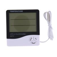 Metros De Temperatura Y Humedad Digital LCD Estación Climática Con Reloj Para El Hogar Medidor Thermohygrometer Multifuncional - details 2