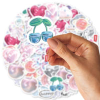 46pcs Pegatinas De Balón De Amor Graffiti Lindo Para Decorar Cuaderno Taza Diario Maleta Guitarra Juguete Clásico Scrapbook DIY Adhesivo De Papel Sintético - details 3