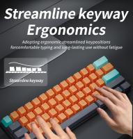 Teclado Mecánico RGB MUCAI 61 Teclas Con Cable USB Iluminación LED Para Mac Android Windows Teclado De Juego Estándar Sin Soporte Para El Codo - details 2