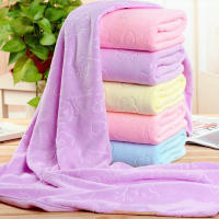 Par De Toallas De Baño Y Playa Con Estampado De Oso Emboss Suave Y Grueso Absorbente Técnica Tejida Fibra Superfina - details 1