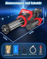 Gatling Pistola de agua eléctrica, pistola de agua eléctrica de doble cañón, emisión de luz, módulo de batería recargable incluido, pistola de agua eléctrica para adultos y niños - details 1