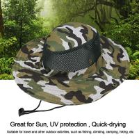 Sombrero De Pescar Y Camuflaje Transpirable Para Hombres Y Mujeres Protección Solar Amplia Para Acampar Y Senderismo - details 3