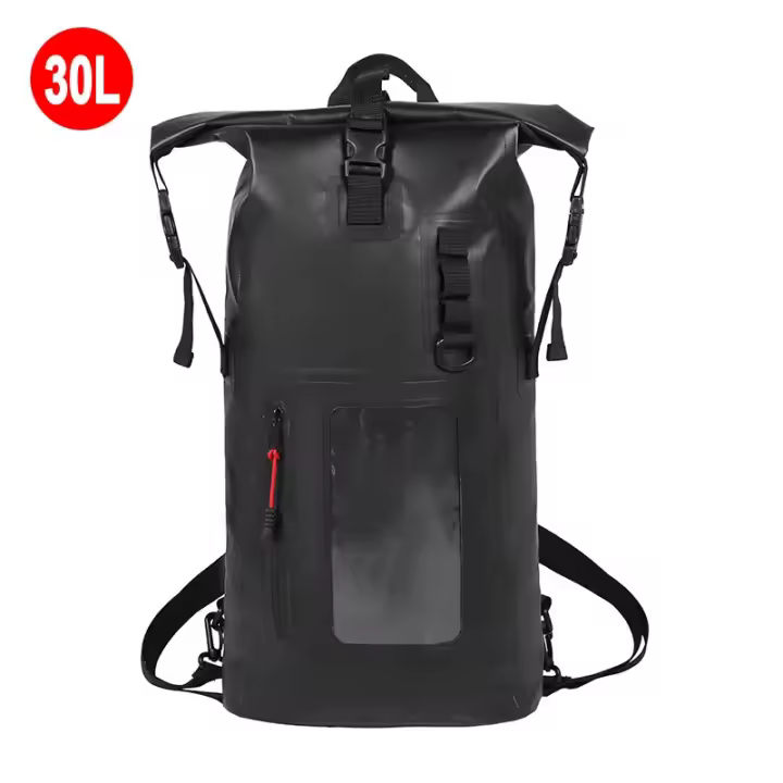 Mochila De PVC Impermeable Para Natación 25L 30L Bolsa Secadora De Río Para Trekking Y Rafting Bolsa De Viaje Deportiva Para Hombres Y Mujeres - 1