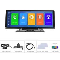 Podofo-cámara trasera HD DVR para coche, Control de voz, Wifi, Android, Auto y Carplay, tablero de recortes de vídeo, BT, FM, espejo de coche, 10,26" - details 20