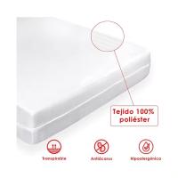 Protector colchón,funda de colchón ,Cubierta de cama lavable doméstico prt durabilidad blanco 5 Tamaños 80/90/105/135/150Cm - details 4