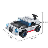 COGO Transformación De Robot a Avión Juguetes De Bloques De Construcción Serie Militar Regalo Para Niños (774 Piezas) - details 30