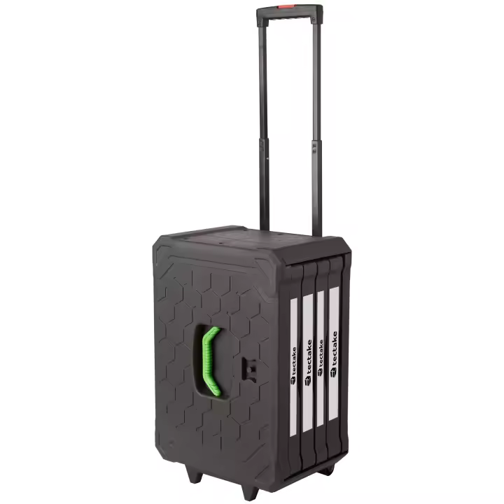 Tectake - Maleta de herramientas trolley, con 4 cajones – 899 piezas  Todo en uno  Práctico maletín de herramientas trolley con 899 piezas  Materiales resistentes  El maletín tiene ruedas y un mango telescópico - 1