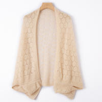 Chal De Lana Pura 100% Knit Invierno Otoño Cardigan Cape Warm Suave Pashmina Scarf Geométrico Fashion Para Mujer Adulto Casual - details 9