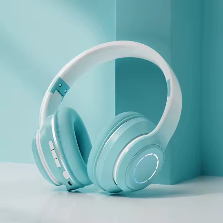Auriculares Bluetooth de color degradado, auriculares inalámbricos para, auriculares portátiles, versión Bluetooth 5,2, Batería Integrada de 800mAh - 1