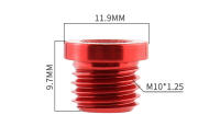 MUQZI 2/4pcs V- Freno De Aluminio Ultraligero Tornillos M10 Hilo Distancia 1.25 Bolígenes Para Agujeros De Cuadro De Bicicleta - details 1