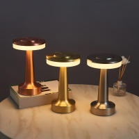 Lámpara De Mesa Retro LED Recargable Por USB Luz Nocturna Infinitamente Dimmable Para Camping Adecuada Para Barra Dormitorio Luz Ambiente - details 1