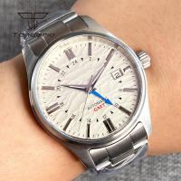 Reloj Automático Tandorio NH34 Para Hombres 39mm GMT Pilot Diversión AR Cristal De Zafiro Fecha Resistente Al Agua 20BAR Moda Relojes De Pulsera De Acero Inoxidable - details 22