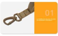 Juego De Collar Y Correa Para Perros De Nylon Resistente Con Reflejo Táctico Entrenamiento Para Grandes Perros Con Cierre Rápido - details 10