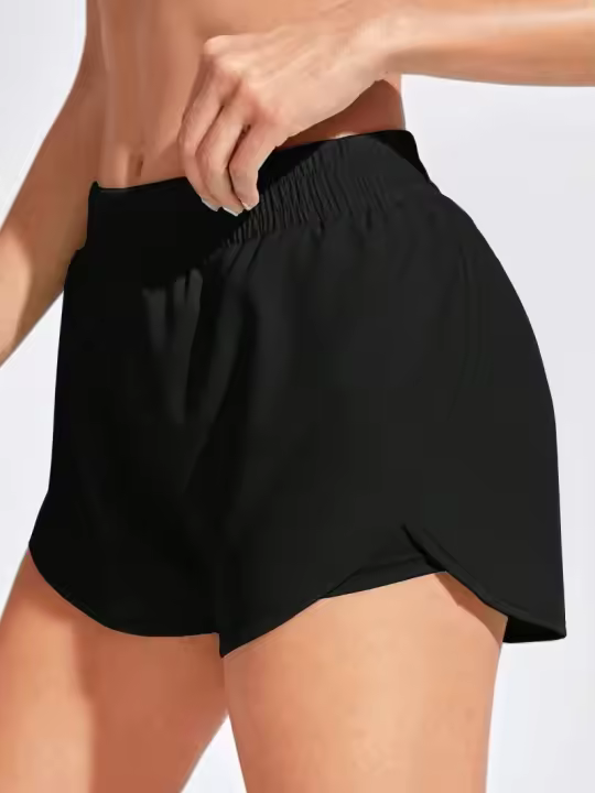 Shorts De Yoga Para Mujer Leggings De Entrenamiento Elasticidad Para Correr Fitness Sportwear De Gimnasio Shorts Deportivos Unisex - 1