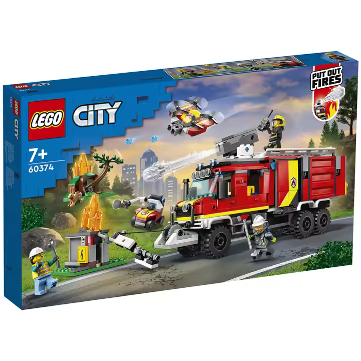 LEGO CITY - UNIDAD MÓVIL DE CONTROL DE INCENDIOS, 60374, TIENDA CON LICENCIA OFICIAL - 1