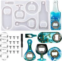 Kit De Múltiples Molde De Silicona Para Abrebotellas Y Resina Molde Para Epoxy Joyería Y DIY Crafts Molde De Vino Y Abrebotellas De Cierre De Tapa - details 1