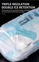 Botella De Agua Para Ciclismo 610ml Botella De Deporte Con Sujeción Doble Capa Para Frío Con Hielo Botella De Bebida Fitness Para Exterior Copa De Bicicleta - details 7