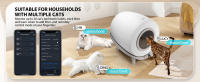 Nobleza - Arenero Autolimpiable Inteligente para Gatos con App, 80L Capacidad, Ideal para Varios Gatos, Incluye 2 Rollos de Bolsas de Basura - details 4