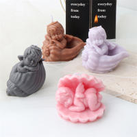 Nueva Molde De Aceite De Angel Scented Candle Silicona Ángel Alada Para Pasteles Y Chocolate Molde De Resina Hecha a Mano Para Hacer Barbijos - details 0