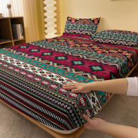 Sábana Ajustada Moderna Y Bohemia Impresa Mate Sin Pillowcases Incluidos Fundas De Almohada No Incluidas Cama Muebles Para Dormitorio - details 2