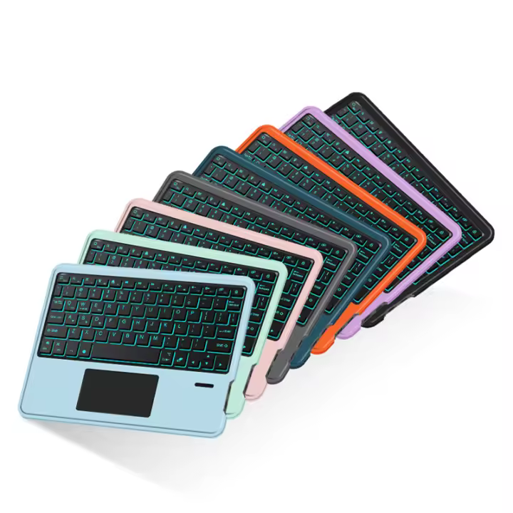 Teclado Bluetooth Sin Frenos HUWEI Para Android iOS Windows Touchpad Retroiluminado Portátil Compatible Con Tablet iPad Laptop Teléfono - 1