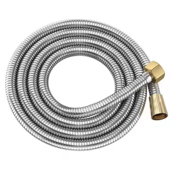Manguera de Riego de Ducha Manguera de Maple inoxidable 304 a prueba de explosiones-Tapa de latón con núcleo de Cobre, 3M, 1PC - 1