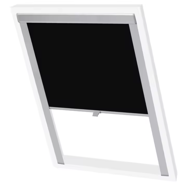 vidaXL Persiana opaca enrollable negra M04/304 - 1