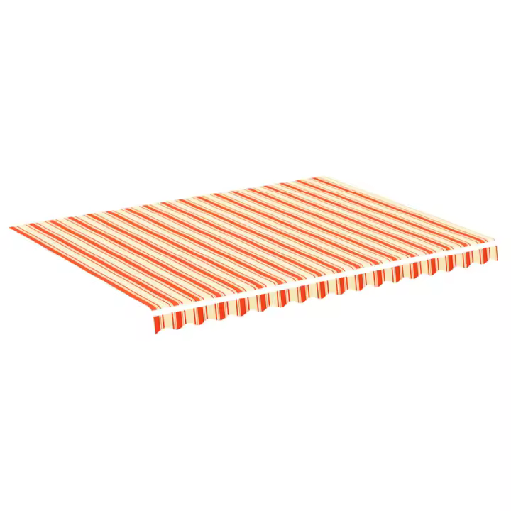 vidaXL TELA DE REPUESTO PARA TOLDO AMARILLO Y NARANJA 4X3 M - 1