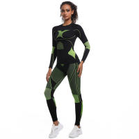 SSITO Conjunto de Mallas de gimnasio de Seco rápido, ropa de Esquí de DOT sin Costura para el invierno, ropa y pantalones de Seco rápido para correr, deporte y ciclismo - details 16
