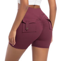 SSITO Pantalones cortos de Yoga para Mujer, Mallas de Gimnasio with Bolso fruncido en el asiento, medias rezadoras de beltera High, Pantones cortos SexIs with fruncido en el asiento para Cycling - details 45