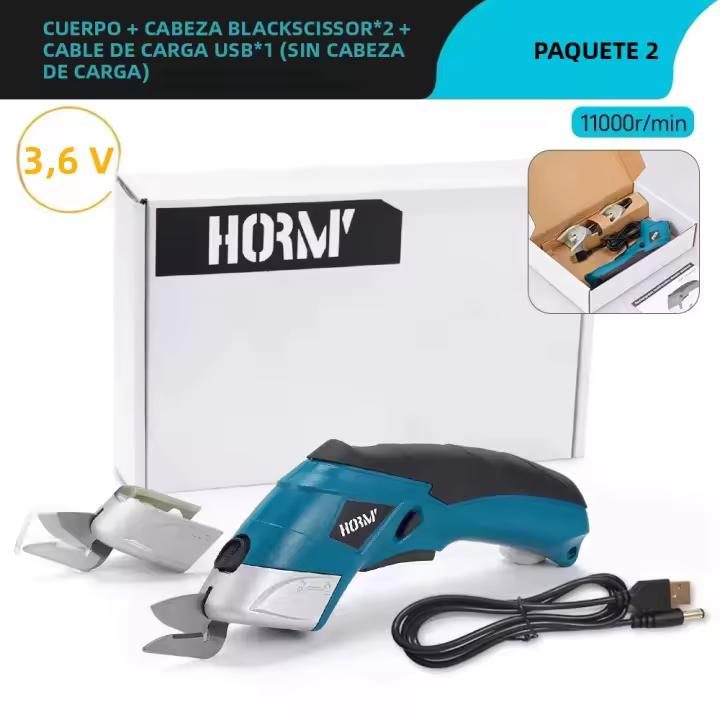 Tijeras Eléctricas Pequeñas Hormy 3.6V Para Corte De Telas Cuero Papelboard Herramienta DIY Para El Hogar Máquina De Corte Adecuada Para Tailor - 1