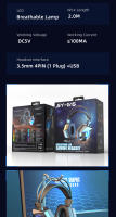 Auricular De Juego Con Luz LED Y Micrófono HD 3.5mm Para PC Laptop PS4 PS5 XBox Switch - Auriculares Con Sonido Surround Wired - details 17